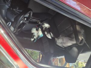 #8. Key angle showing driver and passenger seat from dash