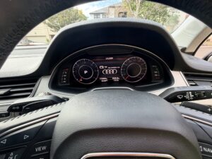 #6. Over bonnet looking at driver and passenger seat