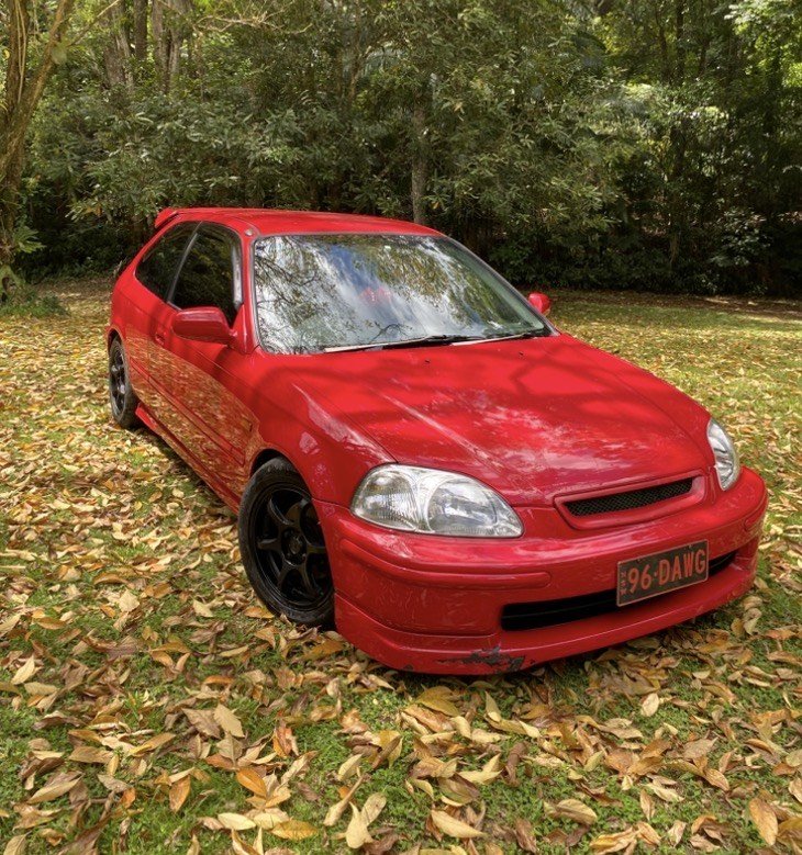 1996 Honda Civic Red