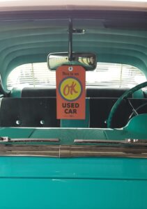 #6. Over bonnet looking at driver and passenger seat