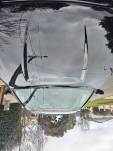 #6. Over bonnet looking at driver and passenger seat