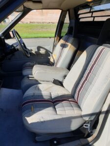 #8. Key angle showing driver and passenger seat from dash