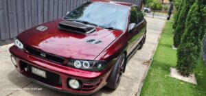 1998 Subaru WRX Candy apple red with heavy metal flake - Main Photo