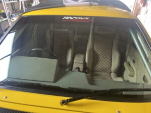#6. Over bonnet looking at driver and passenger seat