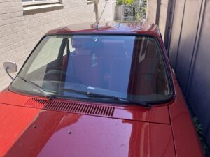 #6. Over bonnet looking at driver and passenger seat