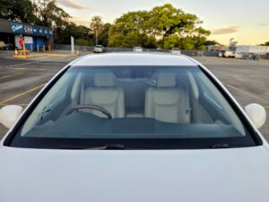 #6. Over bonnet looking at driver and passenger seat