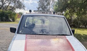#6. Over bonnet looking at driver and passenger seat