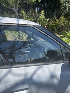 #7. Over bonnet looking at driver and passenger seat