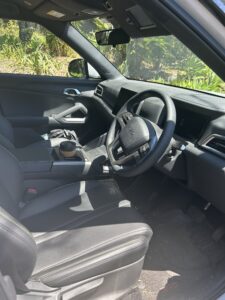 #8. Key angle showing driver and passenger seat from dash