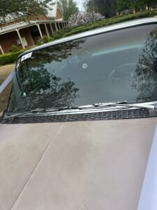 #6. Over bonnet looking at driver and passenger seat